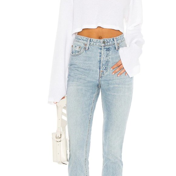 THE RANGE Stark Waffle Knit Cropped Polo - Picture 2 of 3